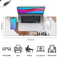 thumbnail image 5 of Long Mouse Pads for Desk,Blue Boho Abstract and Plant Pattern Desk Mats on Top Of Desks, Desk Mouse Pad Extra Large with 3mm Non-Slip Base and Stitched Edge for Gaming,Office,Work,Home 31.5"x11.8", 5 of 6