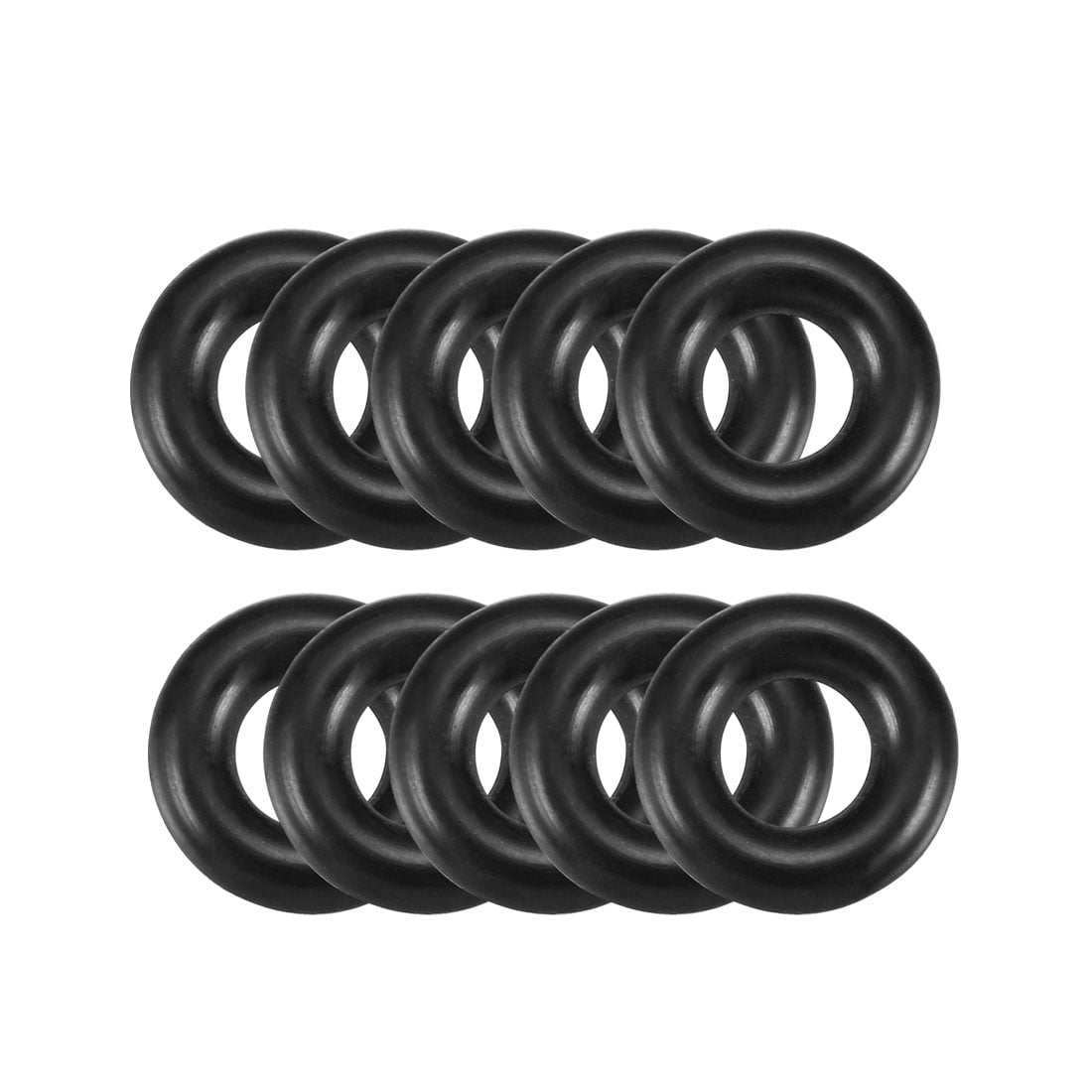 Black 13mm x 6mm x 3.5mm Rubber Oring Oil Seal Sealing Ring 10pcs