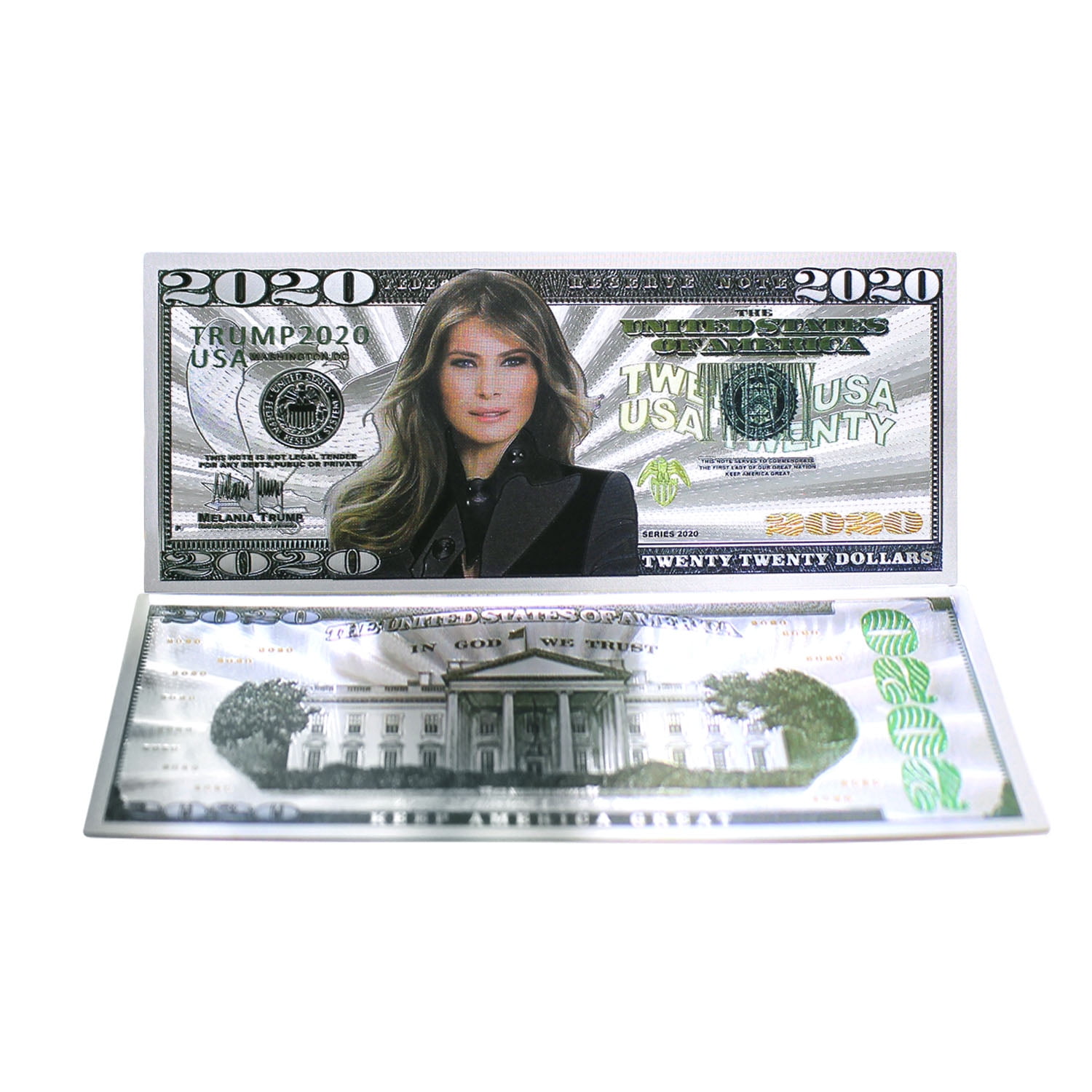 1st Lady Melania Trump Million Dollar Bill Funny Money Novelty Note FREE SLEEVE 