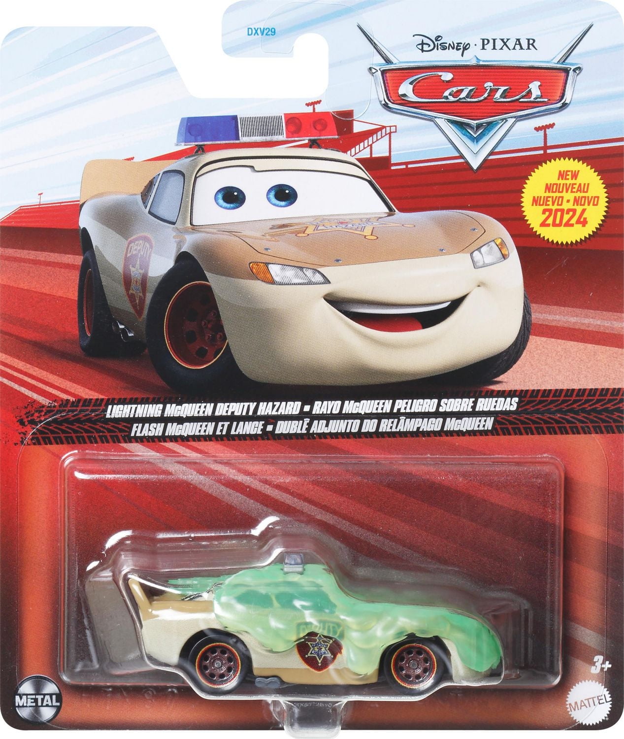 Disney and Pixar Lightning McQueen Deupty 1:55 Scale Die-Cast Vehicles For Kids Ages 3+ Years
