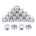 thumbnail image 1 of Uxcell Tapas Flip Off de 15 mm 200PCS Sellos Sin Bisel Tapas Flip Off para Viales de Vidrio Botellas Liofilizadas, Transparente/Plateado Mate, 1 of 6