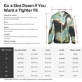 thumbnail image 3 of KLL Majestic Ostrich In Forest Print Men's Women’s UPF 50+ Sun Protection Outdoor Hoodie Jacket Long Sleeve Fishing Hiking Performance Shirt- Medium, 3 of 5
