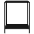 thumbnail image 2 of vidaXL Console Table Black 60x35x75 cm Tempered Glass, 2 of 7