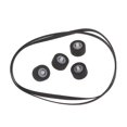 thumbnail image 1 of Cassette deck tape recorder pulley wheel rubber belts set for RSCH404X 510X dual deck combination audio system, 1 of 1