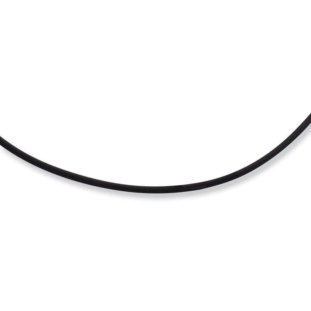 White Sterling Silver necklace Cord & Leather 16 in 2 mm