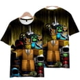 thumbnail image 2 of ROBLOX-Camiseta de cuello redondo con estampado de dibujos animados para niños, camisa con cuello redondo, tendencia de juego periférico para hombres y adolescentes, Verano, 2 of 4