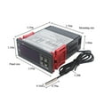 thumbnail image 3 of LCD Digital Thermostat Temperature Controller For Incubator Two Relay Output Thermoregulator Heater And Cooler ,Install Easy, 3 of 7