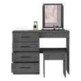 thumbnail image 6 of TUHOME Kaia Makeup Vanity With Mirror  Engineered Wood Dressers in  Multi-color, 6 of 9