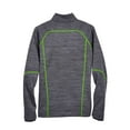 thumbnail image 5 of North End 88697 Men's Flux Mélange Bonded Fleece Jacket-Carbon/ Acid Green-2XL, 5 of 5