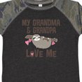 thumbnail image 4 of Inktastic Grandma and Grandpa Love Me Sloth Girls Toddler T-Shirt, 4 of 5