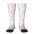 thumbnail image 2 of Lsque Happy Easter Printed Crew Socks Men's Women's LightWeight Thin Casual Calf Socks ,Knee High Socks,Cotton Socks, 2 of 9