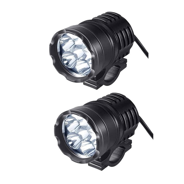 Luces de Conducción Delanteras Antiniebla 2 Piezas Kusrkot Faro de Motocicleta