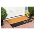 thumbnail image 2 of Calloway Mills Hello Black Stripe Doormat, 2 of 4