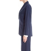 Max Studio London Womens Jacquard One Button Blazer Jacket, Blue, Medium