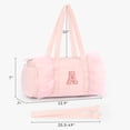 thumbnail image 3 of Bolsa de lona Mibasies para niñas de 4 a 6 niños, rosa con letra, 3 of 9