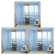 thumbnail image 3 of Inteprter Home Apartment Romantic Window Curtain Replacement Drape Bedroom Flocking Full Room Privacy Soft Living Protection Type1 NO1, 3 of 6
