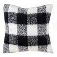 thumbnail image 3 of Buffalo Plaid Design Faux Mohair Down Filled Decorative Throw Pillow, 3 of 3