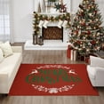 thumbnail image 3 of Addison Rugs Indoor/ Outdoor Cozy Winter Red Washable Merry Christmas Rug 30" x 46" - Red, 3 of 5