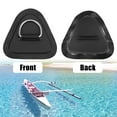 thumbnail image 3 of 6pcs D Ring Patch Stainless Steel Triangle Shape D Ring Pad Black for Kayak Canoe Deck, 3 of 6