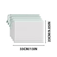 thumbnail image 3 of Ovzne Sac de Rangement pour Documents A4 Transparent avec Fermeture Éclair en Liquidation, 3 of 6