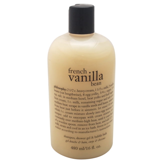 French Vanilla Bean Ice Cream Shampoo Shower Gel & Bubble Bath by