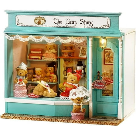 Miniature Wizardi Roombox Kit - The Bear Story Dollhouse Kit
