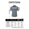 thumbnail image 6 of H2H Mens Dress Fitted Short Sleeve Dress Shirts Elastic Casual Button Down Shirts (CMTSTS056), 6 of 6