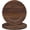 brown 1, variant on Round Charger Plates Set of 6, 13 Inch Brown Charger for Dinner Plates, Faux Plate Chargers, Rustic Table Chargers for Weddings, Party