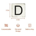 thumbnail image 3 of Stiles Crossword Letter Tiles, Wooden Wall Decor, 3.5 Inch, Rustic, Letter D, 3 of 7