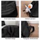 thumbnail image 4 of Mochila de viaje unisex impermeable de gran capacidad con múltiples compartimentos, nailon Oxford ligero, negro o blanco, 43x32 cm., 4 of 6