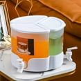 thumbnail image 1 of Evjurcn Dispensador de Bebidas de Plástico, Dispensador de Bebidas para Fiestas de 5.1L con Grifo, Dispensador de Bebidas Removible 3 en 1 para Té Helado Café Limonada, 1 of 1