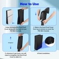 thumbnail image 4 of Dust Cover Compatible with PS5 Slim/ Playstation 5 Slim Disc & Digital Edition, Waterproof Anti-Scratch-Black, 4 of 6