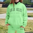 thumbnail image 2 of Jamsmile Toddler Girls Outfits Sets Tracksuits Winter Warm Letter Print Hoodie + Jogger Pants Two Piece Athletic Playwear, 2 of 4