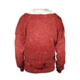thumbnail image 3 of ICHUANYI Clearance Women And Men Tops Couples Casual Long Sleeve Christmas Sweatshirt Pullover Shirts Blouse(Red, L) ICHUANYI WER2023081504152, 3 of 4