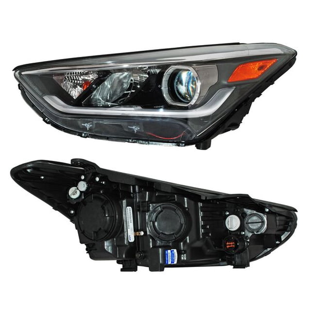 Faro Principal Santa Fe 2017 A 2018 Hyundai TYC Lado Conductor