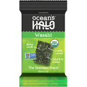 Ocean's Halo Organic Wasabi Seaweed Nori Snack, .14 oz.