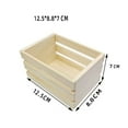 thumbnail image 3 of WinWay Mini Wooden Basket Model Pine Wood Storage Basket Miniature Storage Basket, 3 of 9