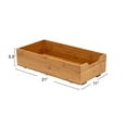 thumbnail image 2 of Household Essentials Glidez Bamboo and Steel Pull-Out/Slide-Out Storage Organizer for Under Cabinet Use - 1-Tier Design - Fits Standard Size Cabinet or Shelf, Natural, 2 of 10