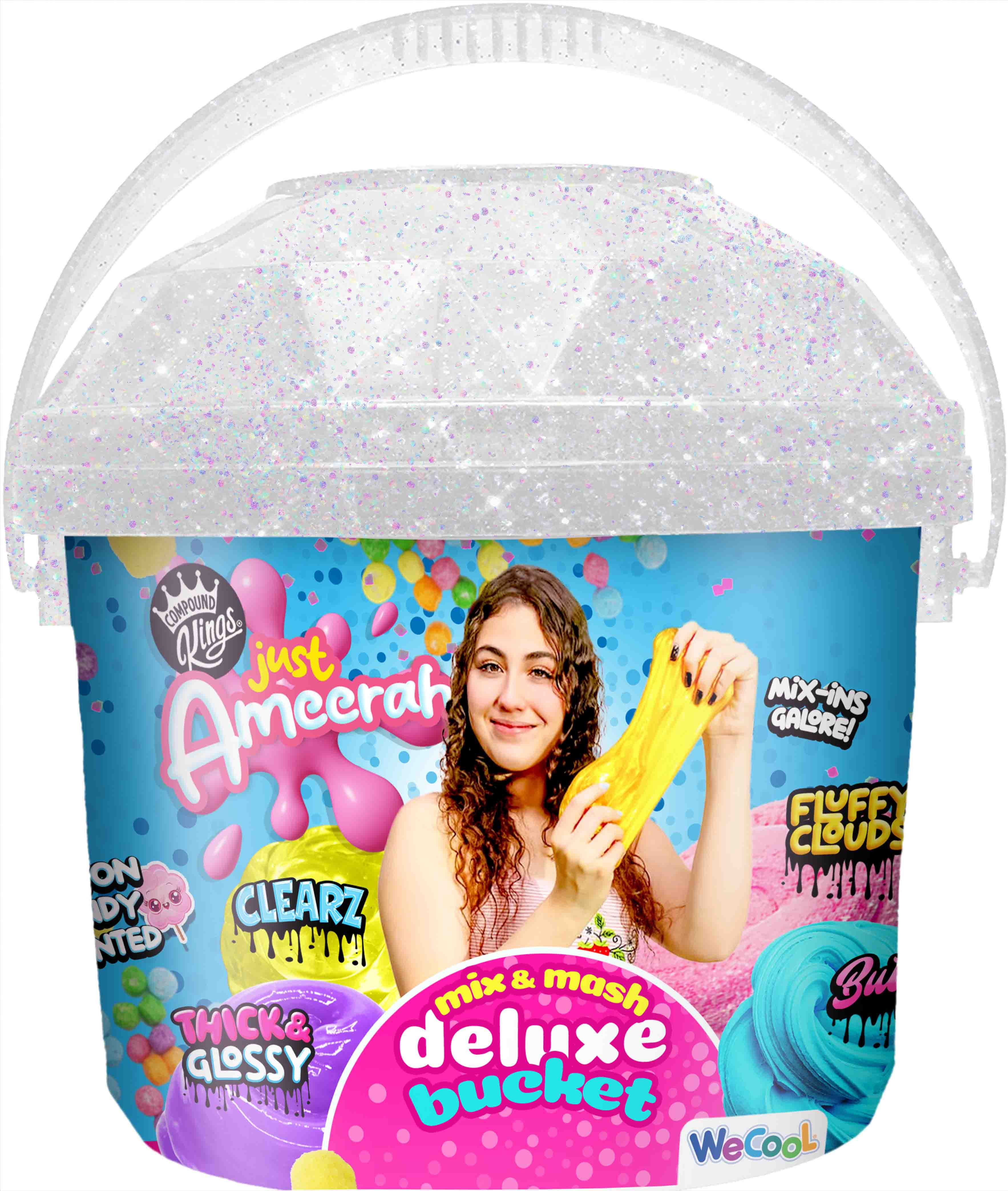 Nichole Jacklyne Exclusive Clearz Slime Bucket, Non-Sticky