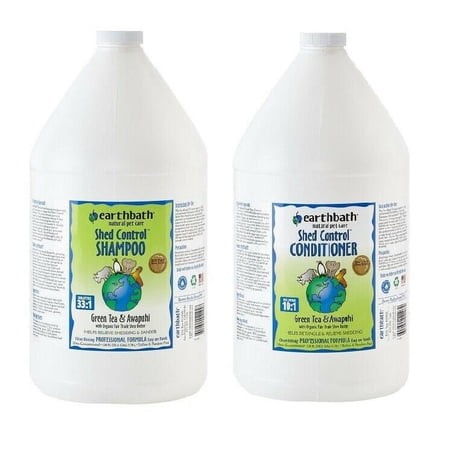 Dog Shed Control Green Tea Detoxifiying Shampoo Conditioner Foam 16 oz or gallon (1 gal - Shampoo and Conditioner)