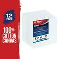 thumbnail image 2 of U.S. Art Supply 12 X 12 inch Professional Artist Quality Acid Free Canvas Panel Boards for Painting 12-Pack (1 Full Case of 12 Single Canvas Board Panels), 2 of 6