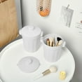 thumbnail image 1 of ziyahi Desktop Trash Can Plastic Small Garbage Bin Waste Storage Can Office Bucket for Office Coffee Table, White, 1 of 7