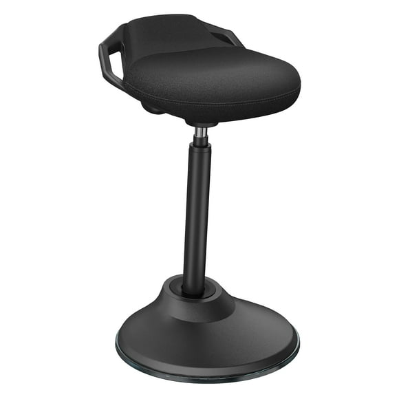 Standing Desk Chair, Adjustable Ergonomic Standing Stool, Swivel Sitting Balance Chair, Anti-Slip Bottom Pad (Black)