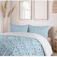 thumbnail image 5 of Ambesonne Alphabet Duvet Cover Sets, Whimsical Alphabetic, 2-Queen, Aqua Indigo, 5 of 6