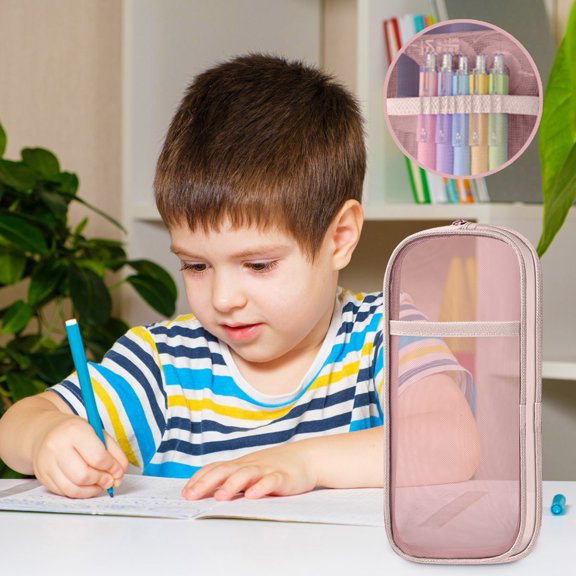 sruoe Pencil Case, Large Pencil Case with Zipper, Pencil Cases Pouch, Pen Bag Case, Stationery Storage Bag, Cute Pencil Case, Pencil Case Organizer, Multifunctional Pencil Bag, Polyester