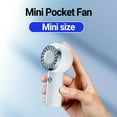 thumbnail image 2 of Cooling Fan Mute Strong Wind Rechargeable Summer Outdoor Mini Pocket Fan for Dorm, 2 of 10