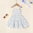 thumbnail image 3 of Younger Tree Baby Girl Dress Kid Sleeveless Sling Princess Beach Dresses Summer Clothes for 2-3T, 3 of 9