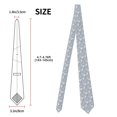 thumbnail image 3 of Naloa Lily Flower Print Solid Color Tie Formal Necktie for Men，Suitable for business, daily life, work, 3 of 5