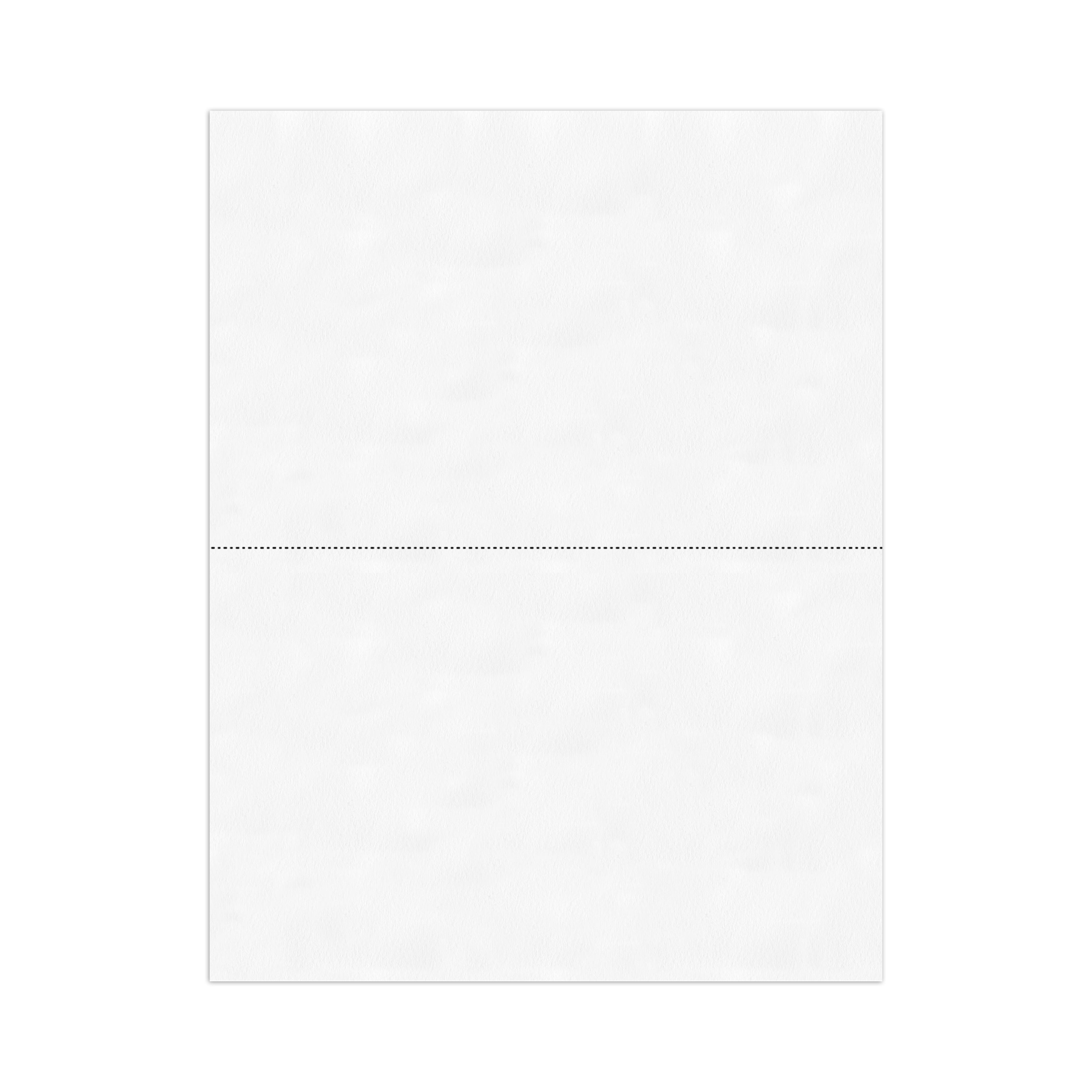 PrintWorks Professional Half Sheet Perforated Paper 8.5” x 11