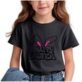 thumbnail image 4 of COM1950s Crop Top pour Enfants, T-Shirt Décontracté Ample à Manches Courtes Col Rond Confortable pour Adultes, 4 of 6